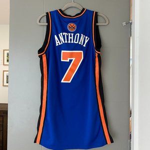 Authentic Adidas NBA New York Knick #7 Carmelo Anthony Basketball Jersey - Small